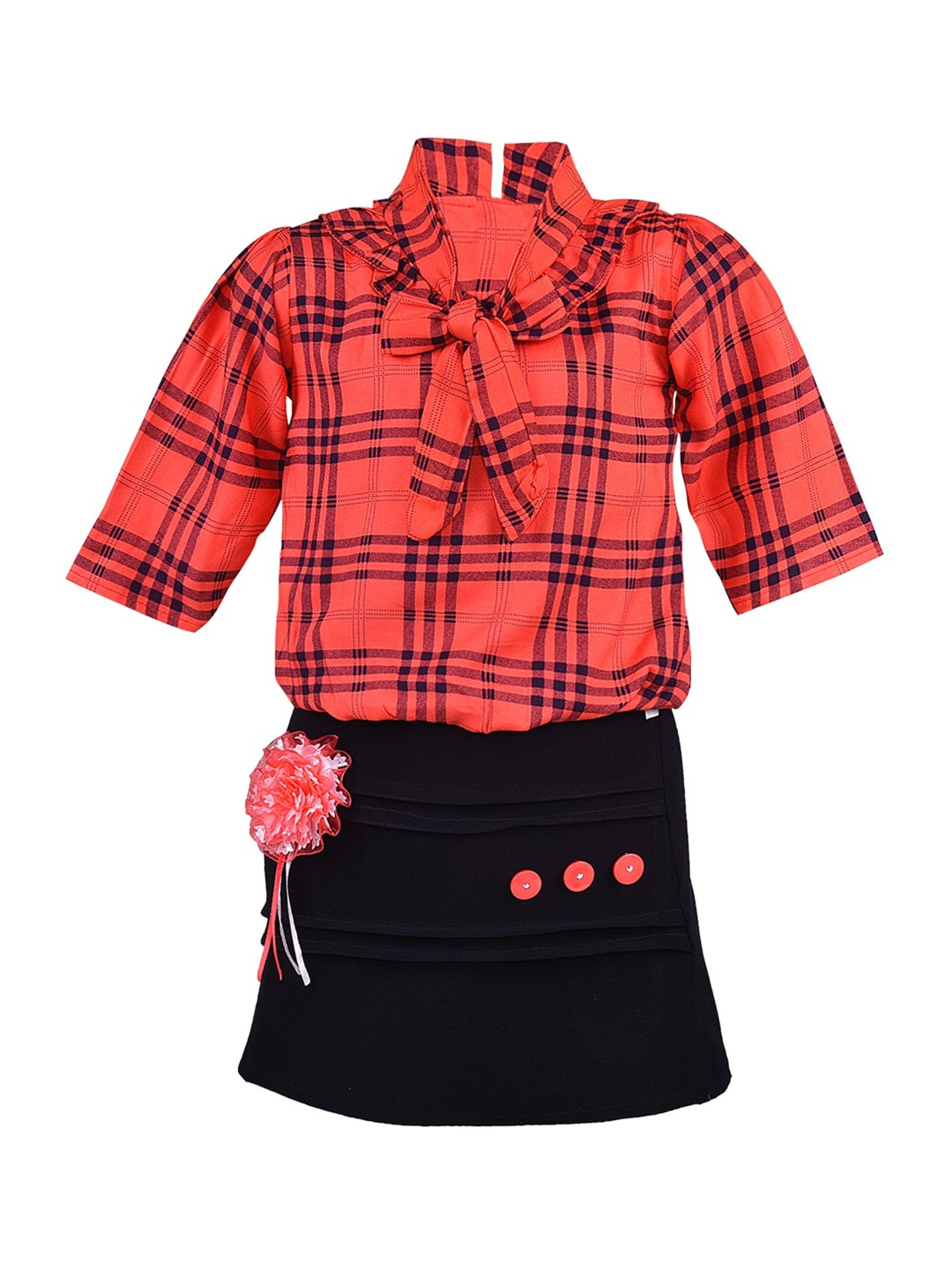 

Wish Karo Girls Red Checked Shirt Dress