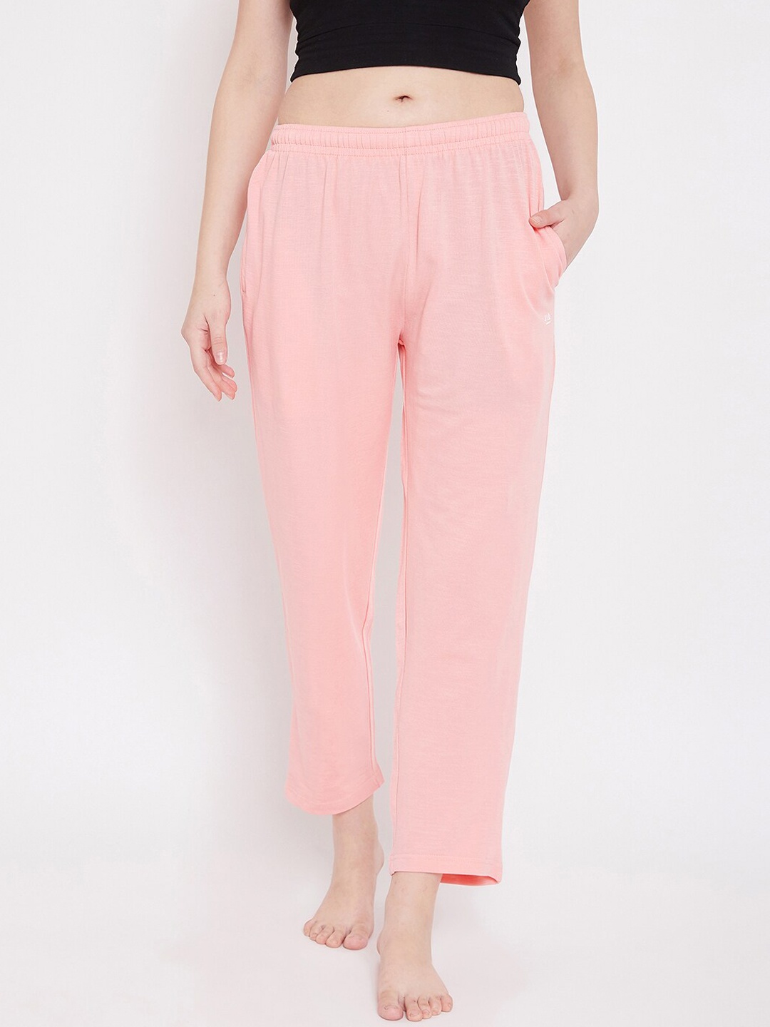 

Okane Women Peach-Coloured Comfort Fit Lounge Pants