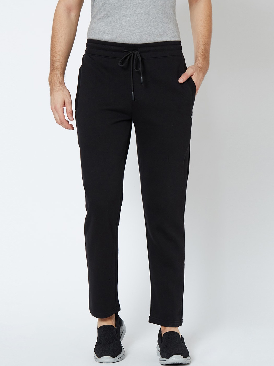 

Sweet Dreams Men Black Solid Track Pants