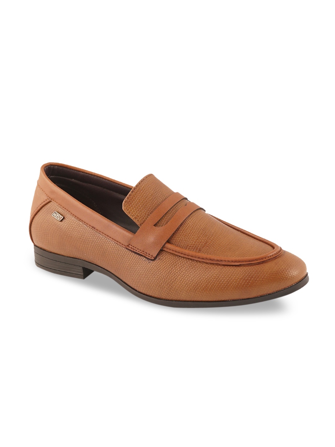 

iD Men Tan Brown Slip On Formal Shoes