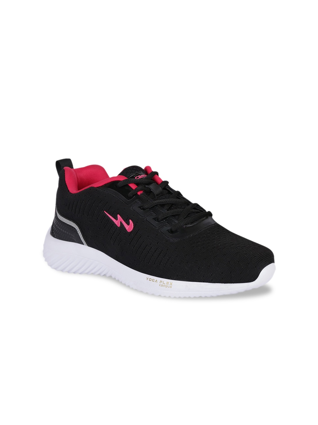 

Campus Women Black Mesh Running Shoes