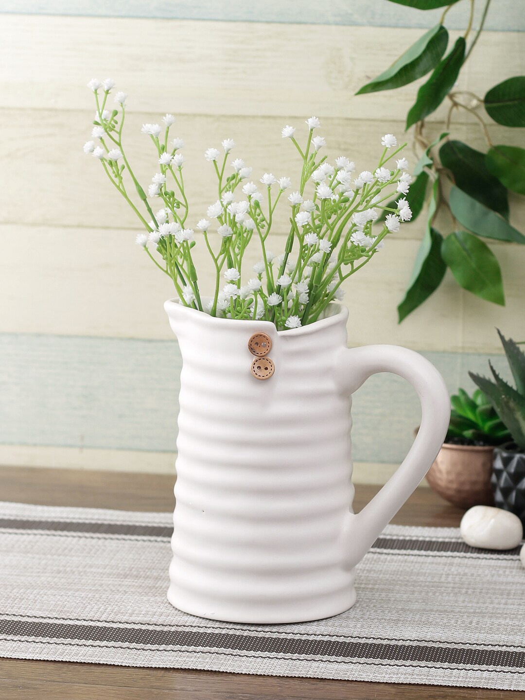 

TAYHAA Ceramic Vase, White