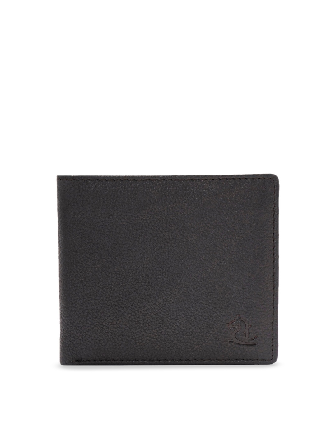

Kara Men Brown Textured Leather Two Fold Wallet