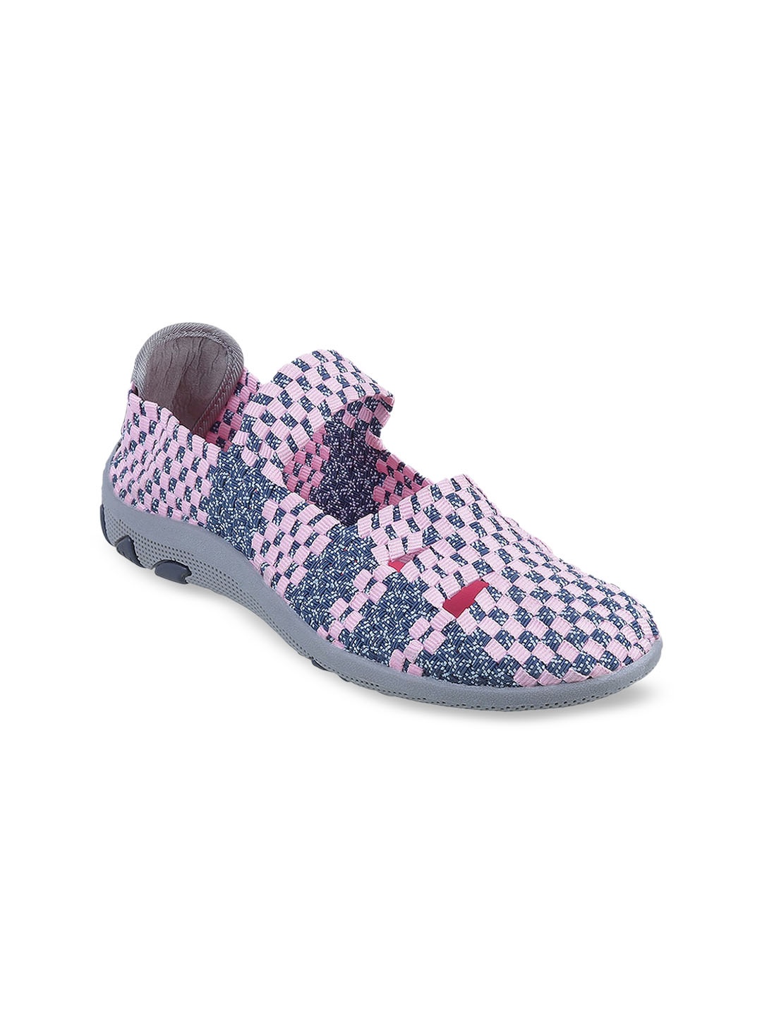 

Metro Women Pink & Blue Slip-On Sneakers