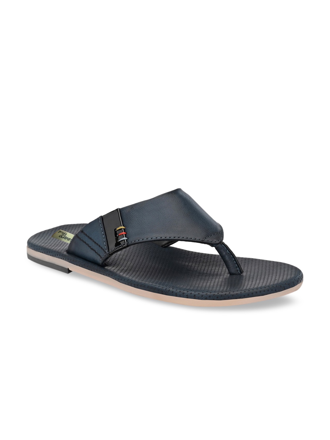 

Azzaro Black Men Navy Blue Sandals
