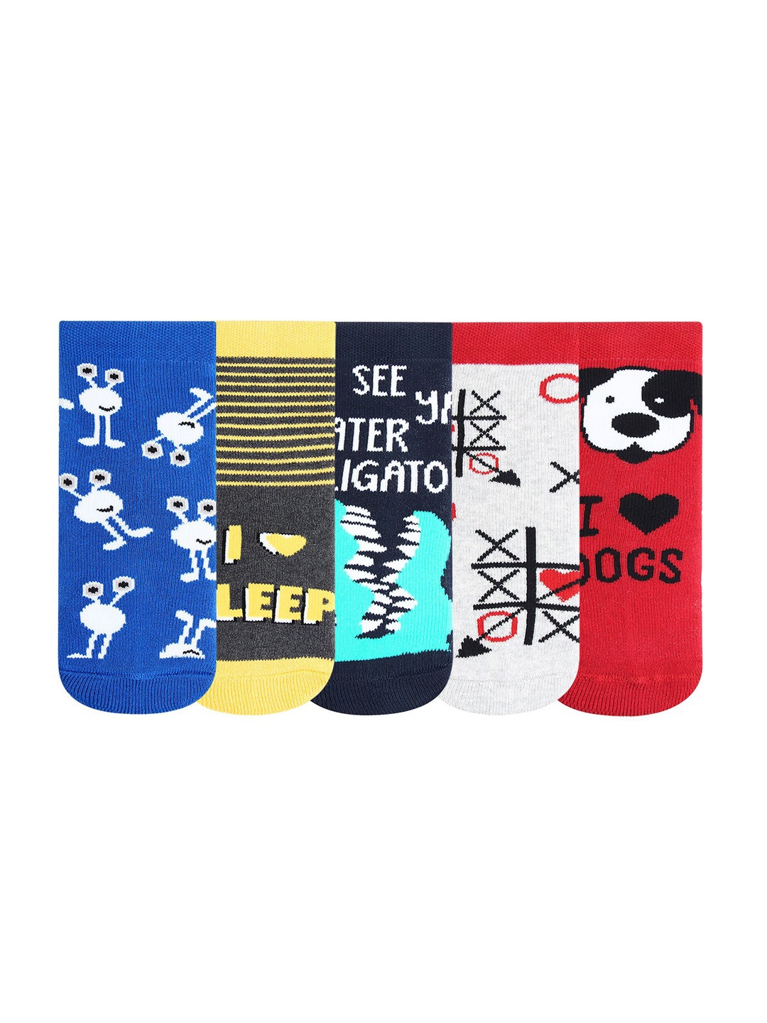 

Bonjour Kids Pack of 5 Assorted Above Ankle-Length Socks