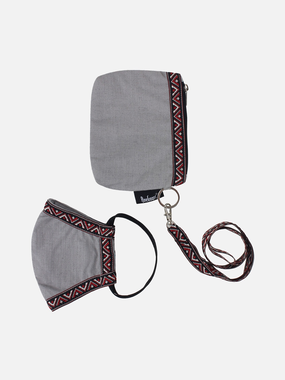 

Anekaant Women Grey Reusable 3-Ply Cloth Mask