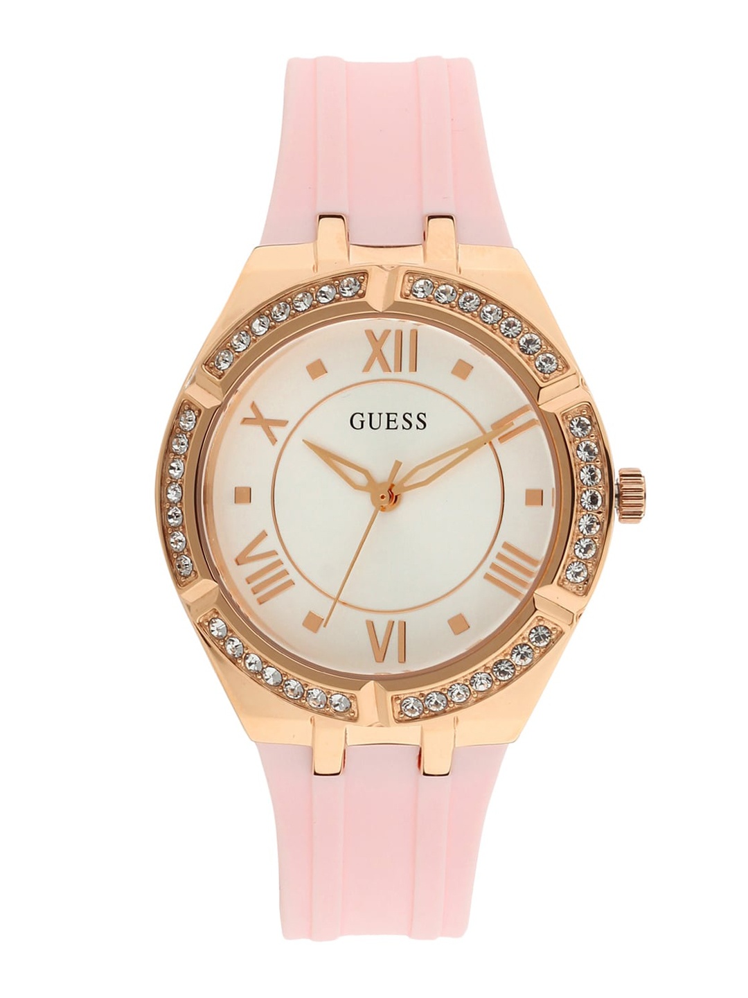 

GUESS Women Rose Gold & Pink Analogue Watch GW0034L3