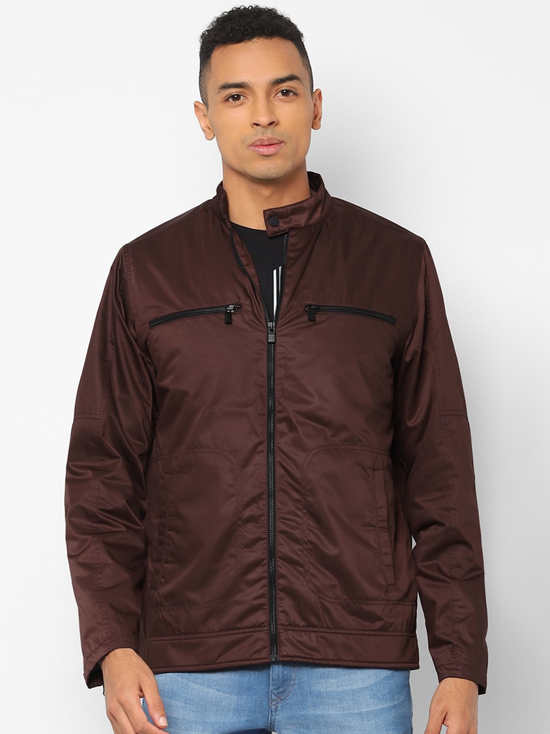 

Allen Solly Men Maroon Solid Tailored Jacket