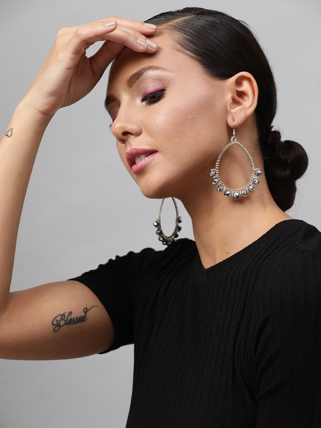 

STREET 9 Gold Plated Classic Drop Earrings