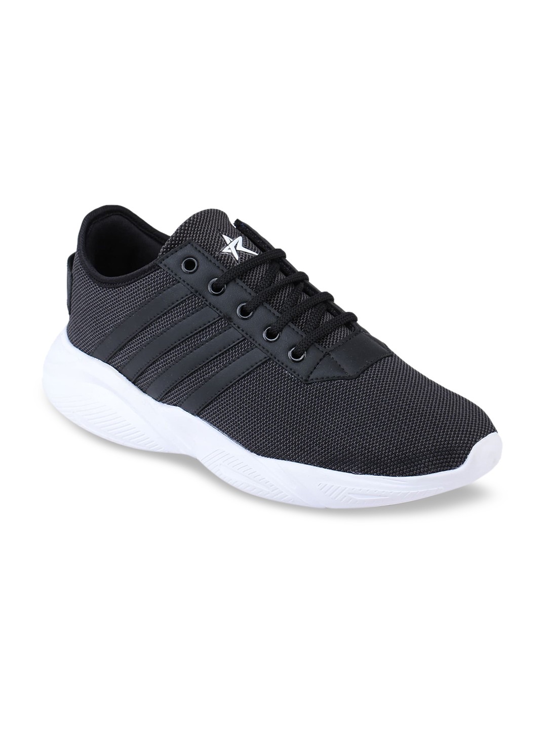 

REFOAM Men Black Woven Design Sneakers