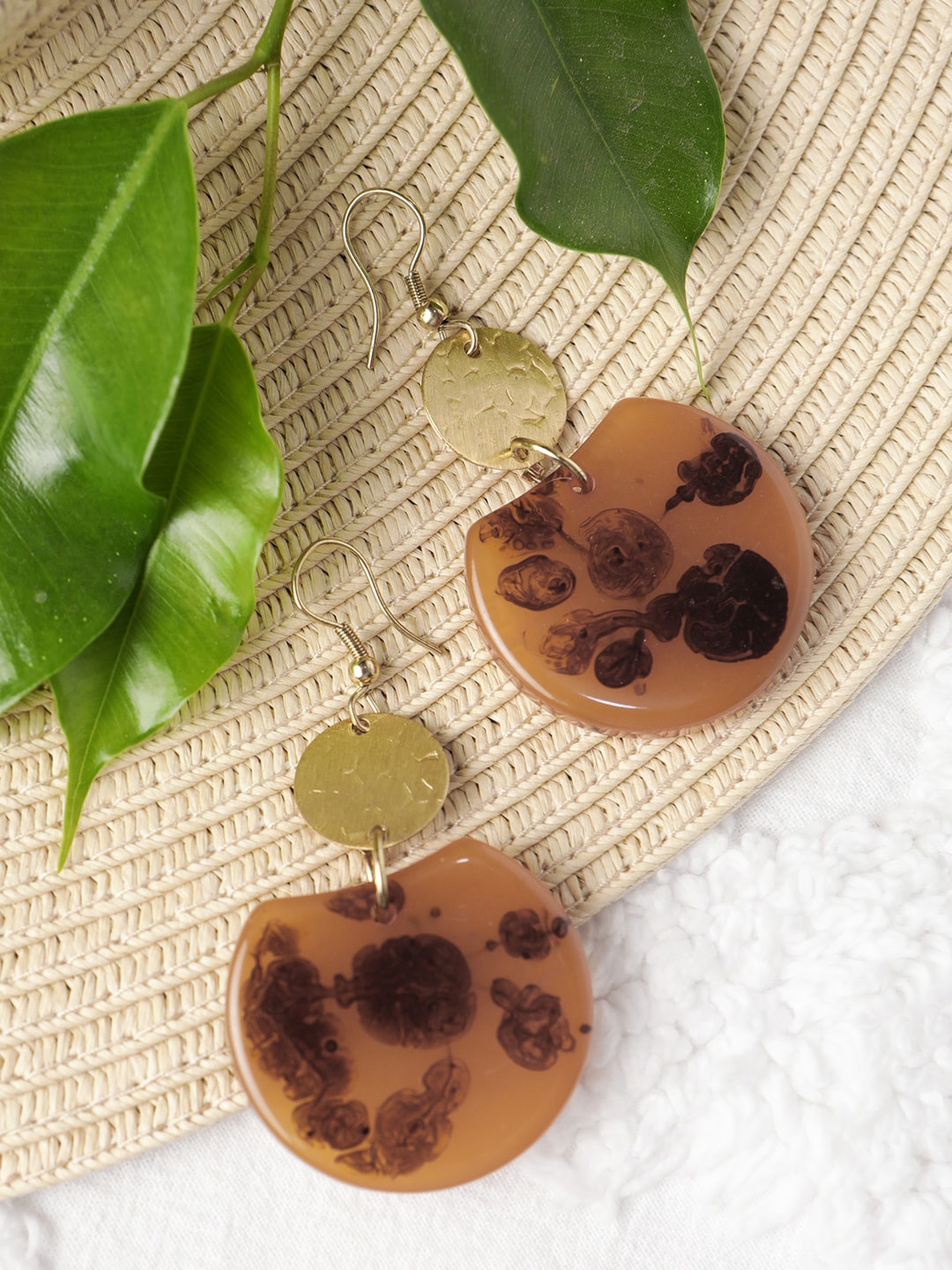 

STREET 9 Brown Contemporary Drop Earrings