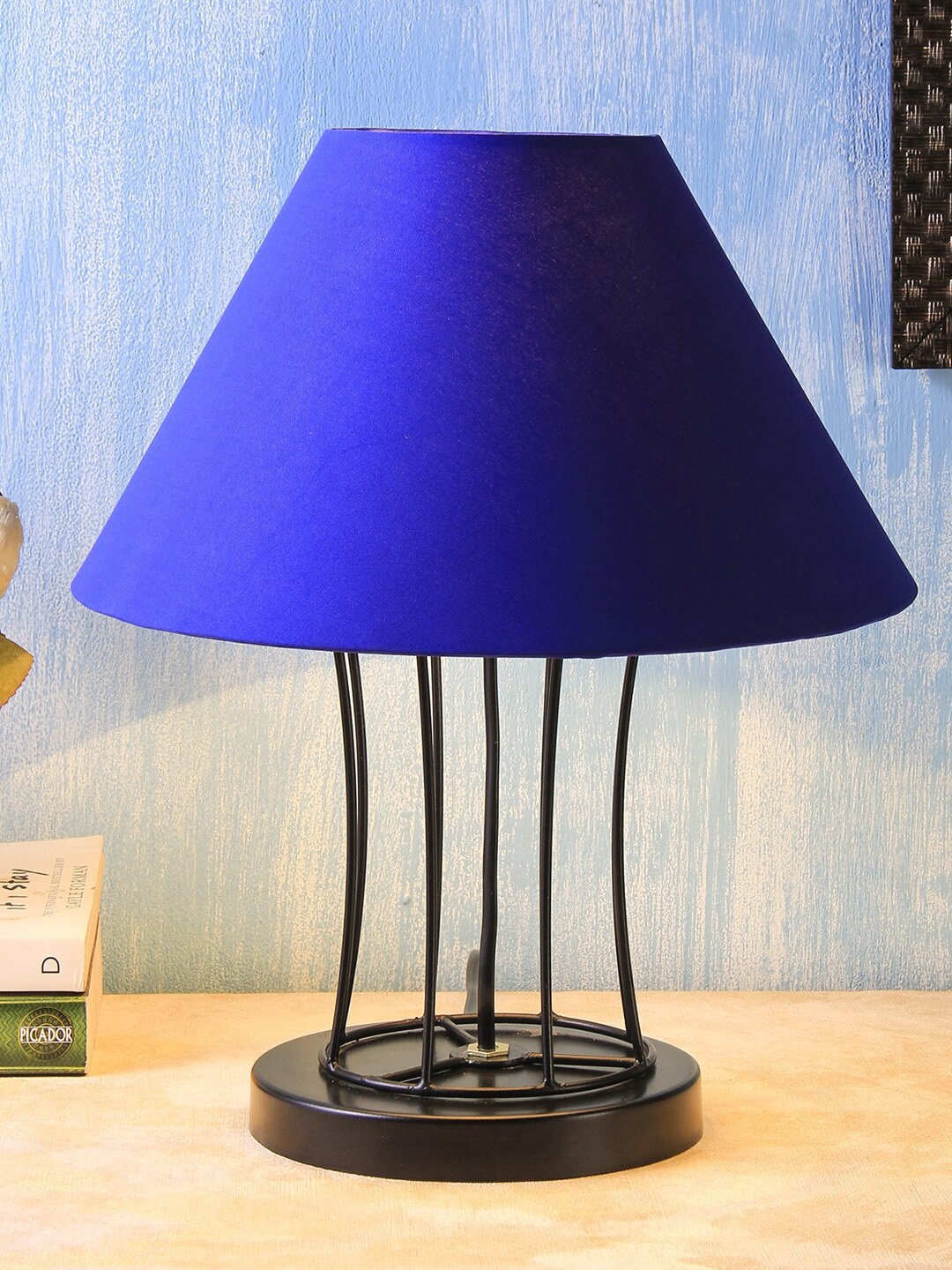 

Devansh Blue Solid Traditional Bedside Standard Lamp