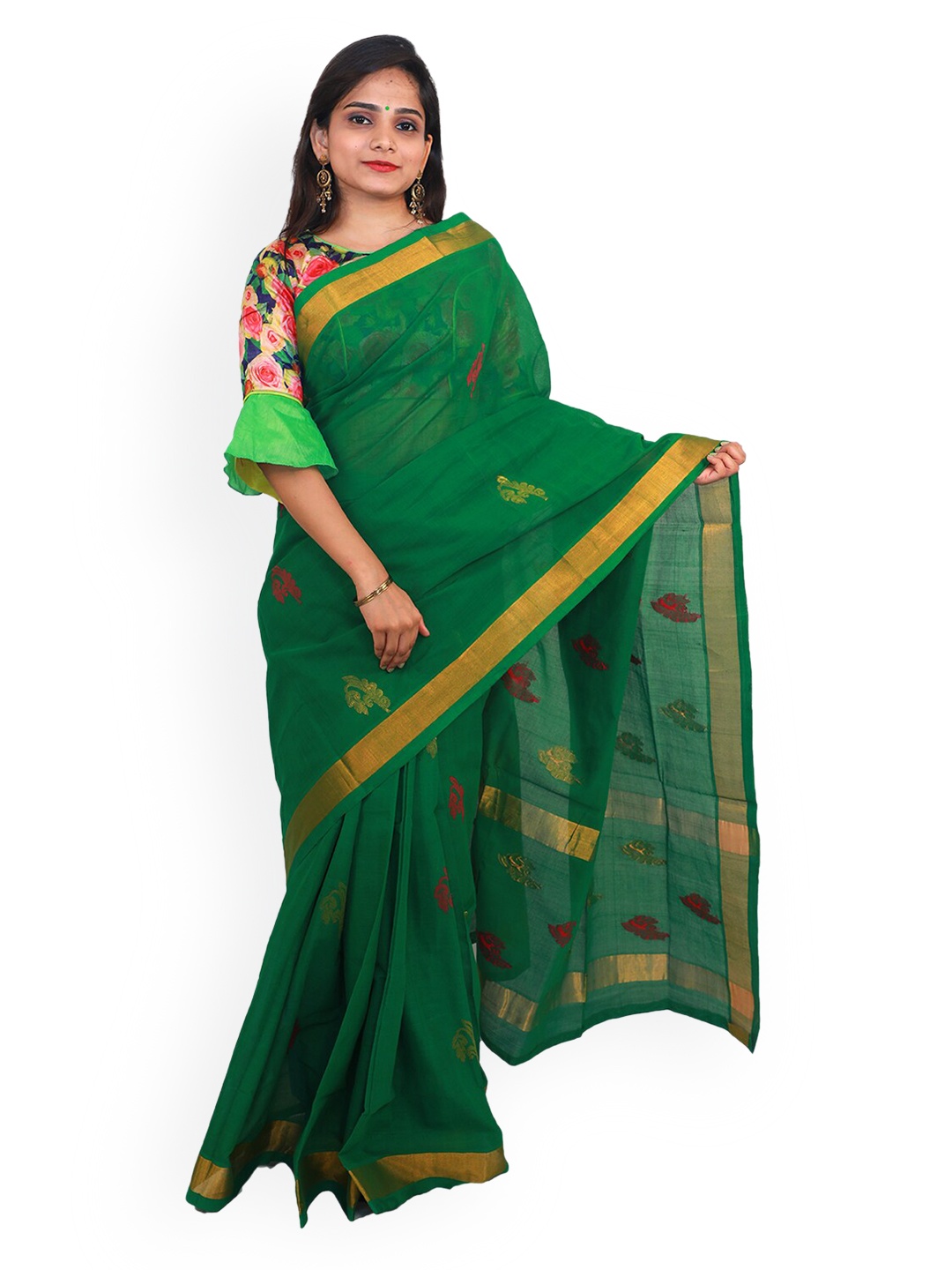 

APCO Green Pure Cotton Woven Design Venkatgiri Sustainable Saree