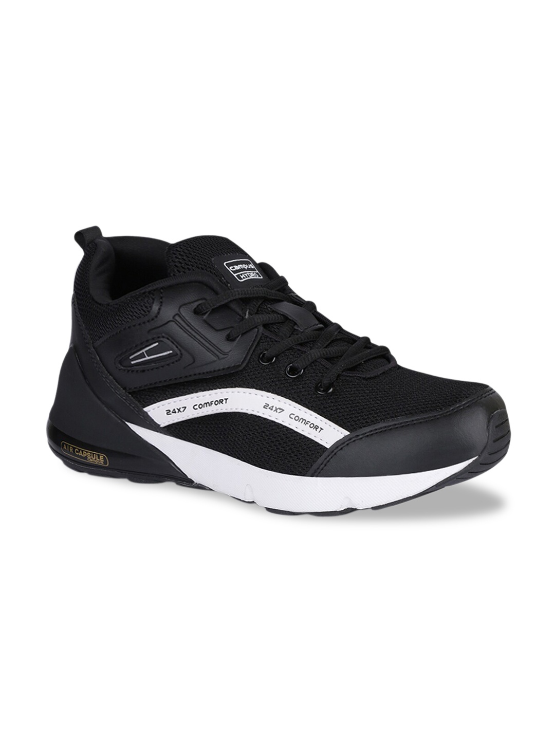 

Campus Men Black Mesh Running Shoes