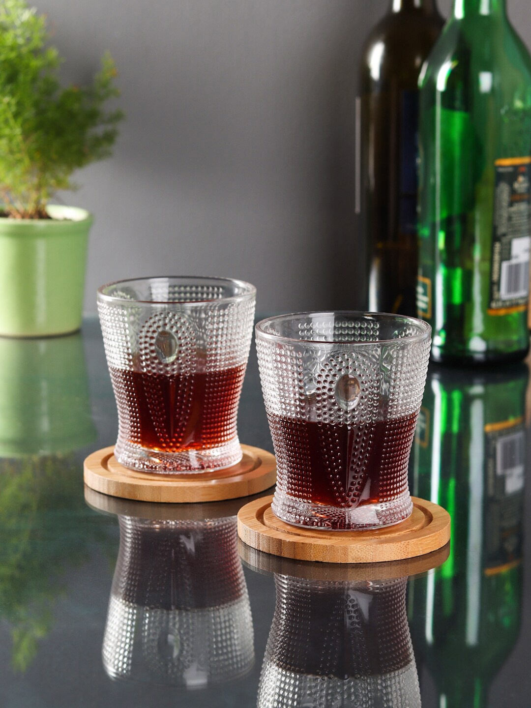 

ceradeco Transparent 6-Pieces Glass Tumbler Set