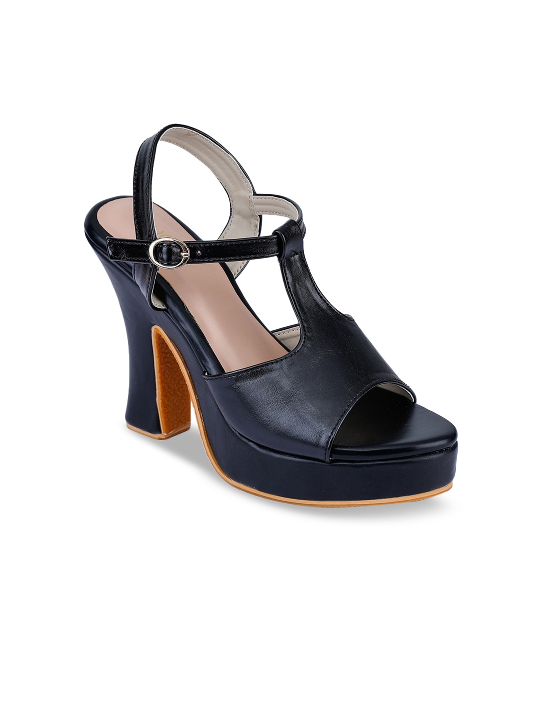 

VALIOSAA Women Black Solid Heels