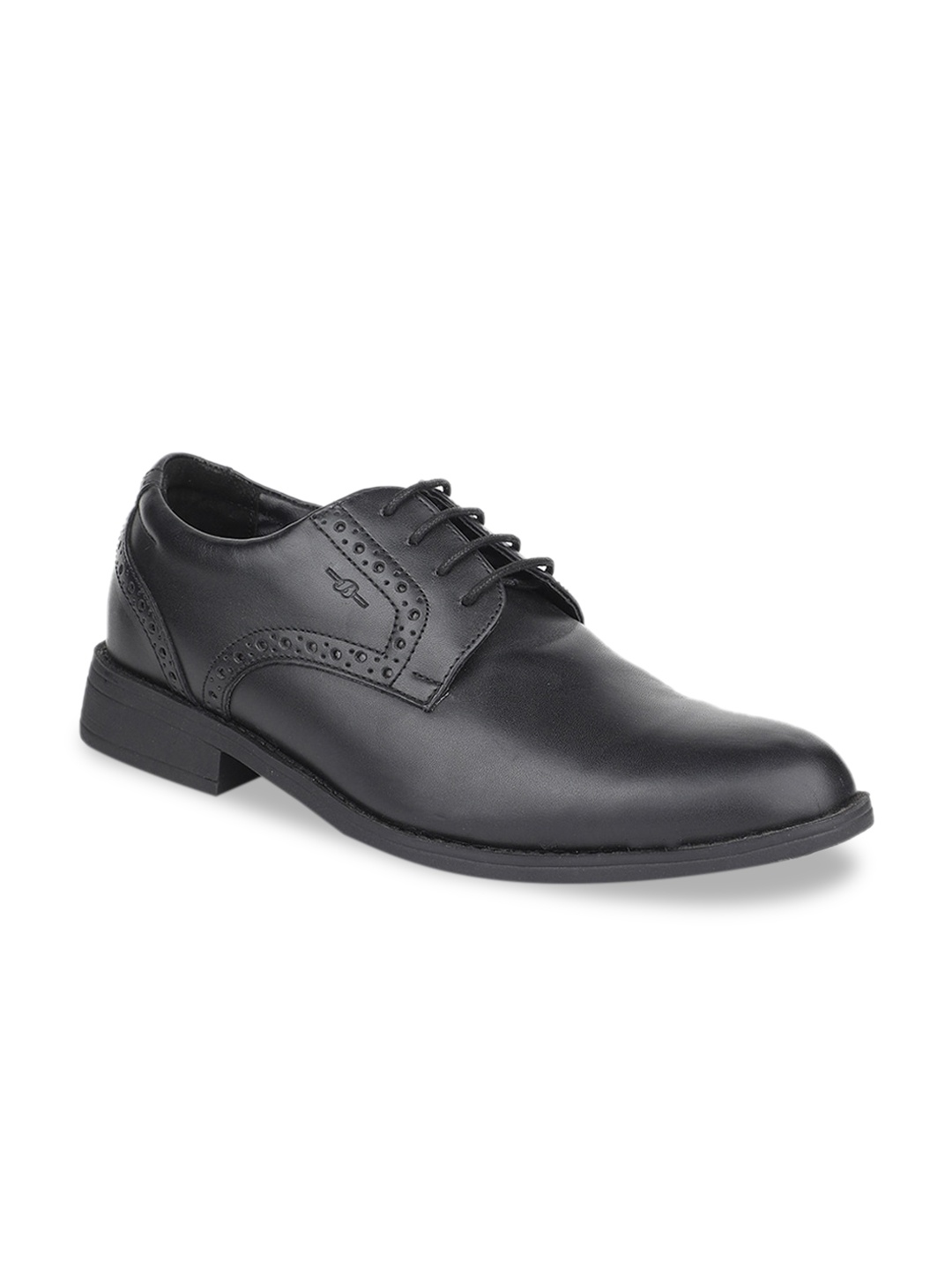

Bata Men Black Solid Formal Derbys