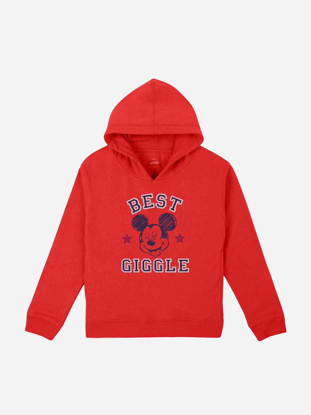

Kids Ville Mickey & Friends printed Red Hoodie for Girls