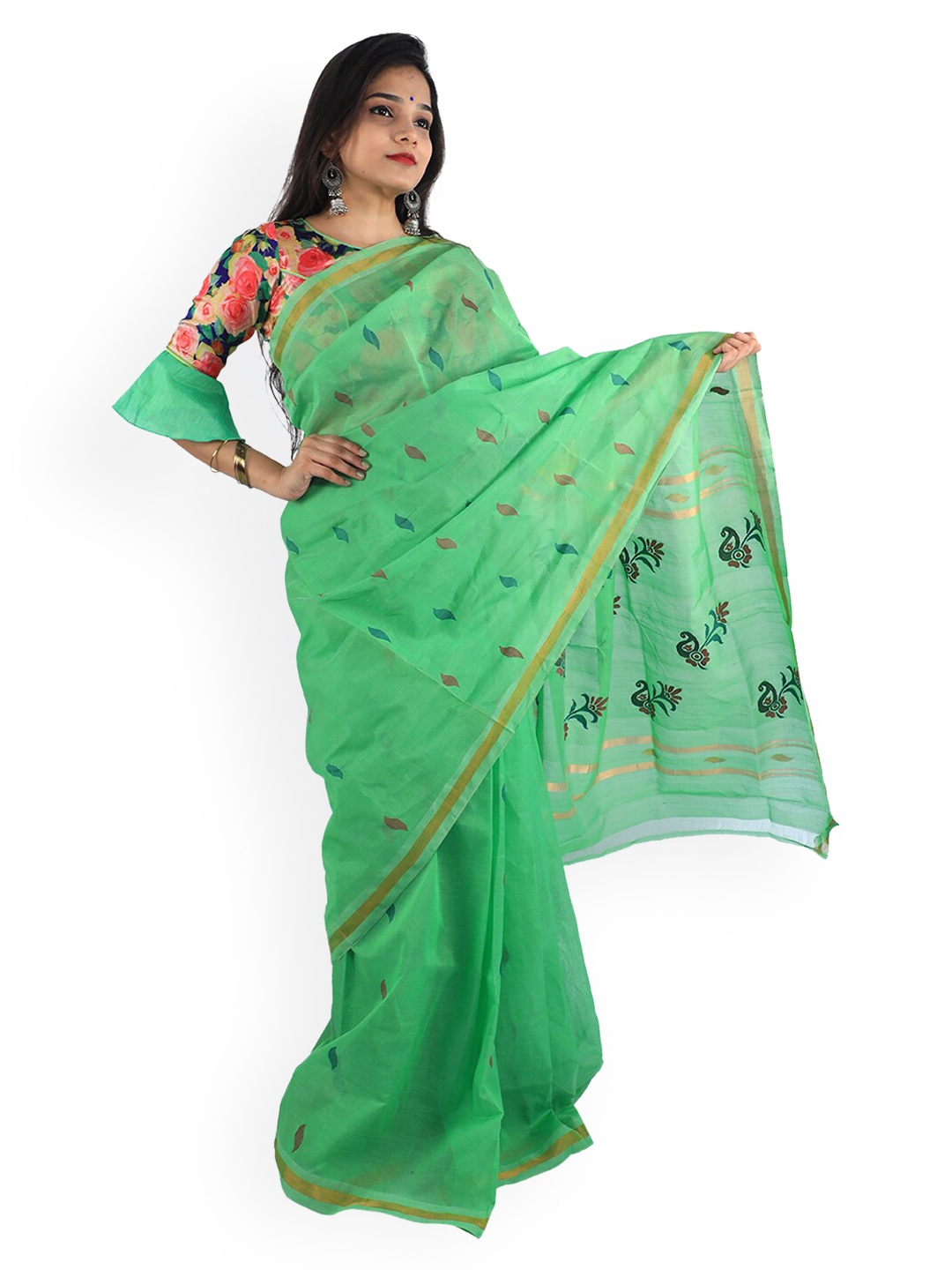 

APCO Green Pure Cotton Printed Uppada Sustainable Saree
