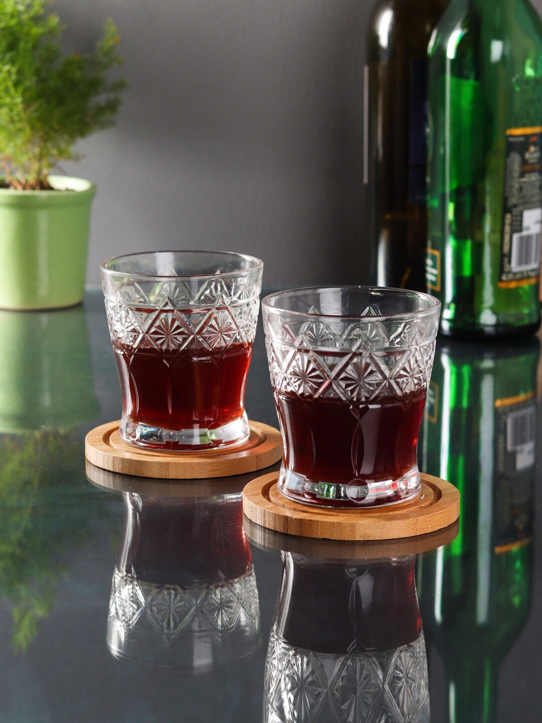 ceradeco Transparent 6 Pcs Juice Glasses