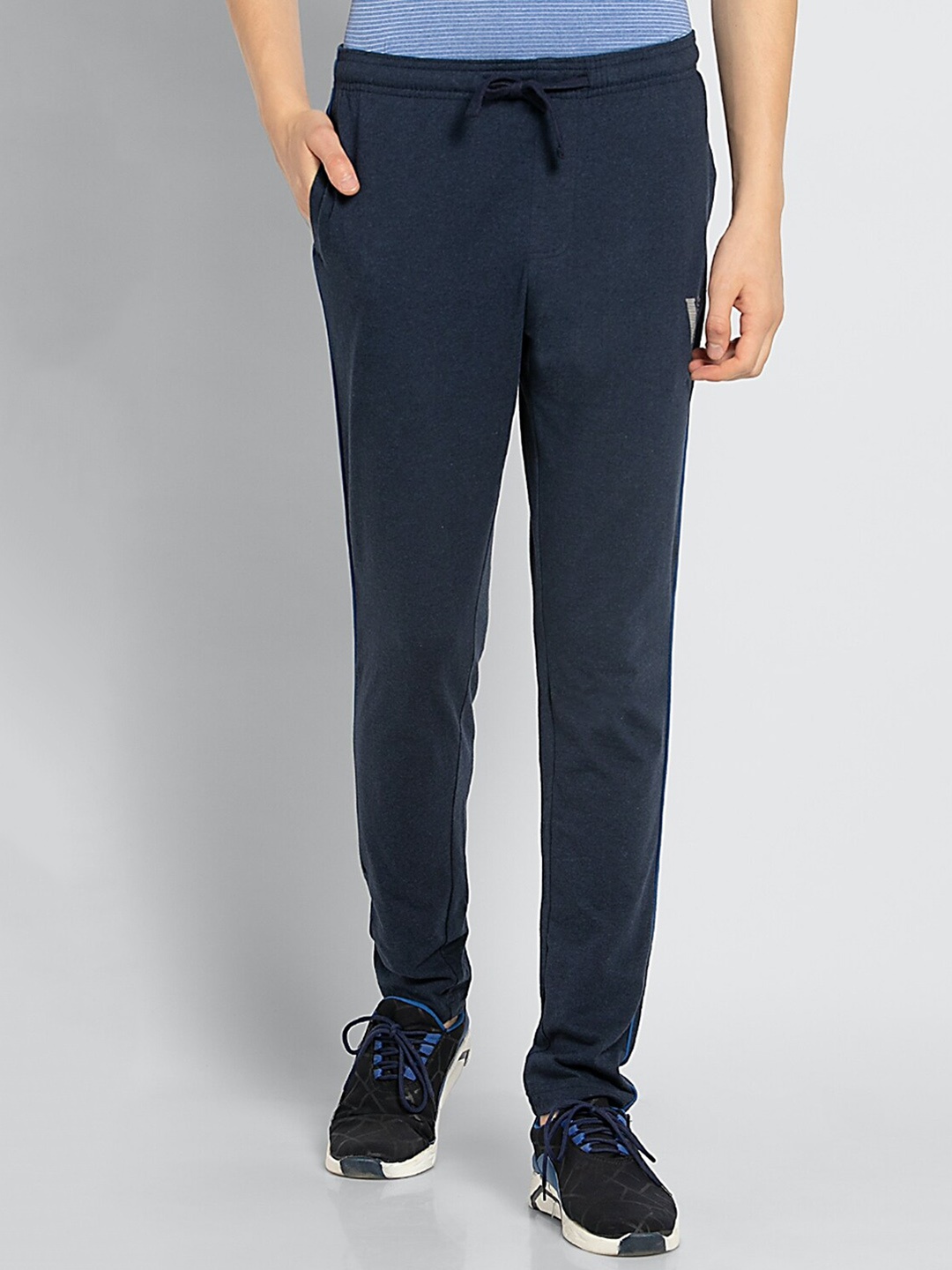 

Van Heusen Athleisure Solid Smart Tech Easy Stain Release Track Pants, Blue