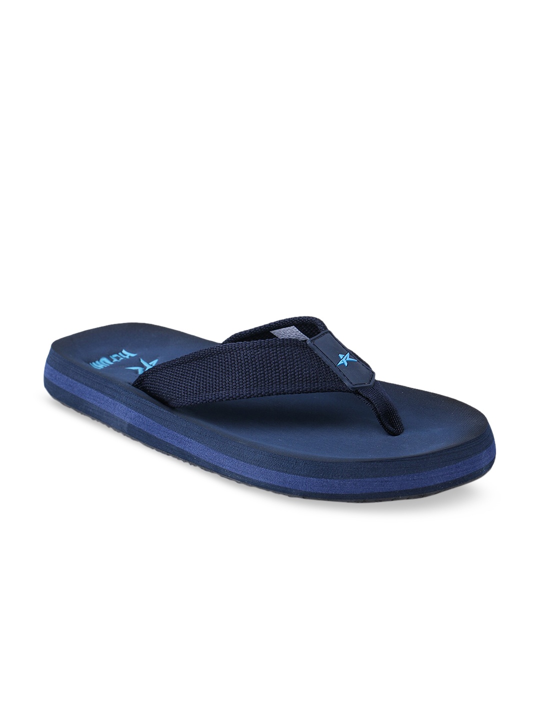 

REFOAM Men Navy Blue Solid Thong Flip-Flops