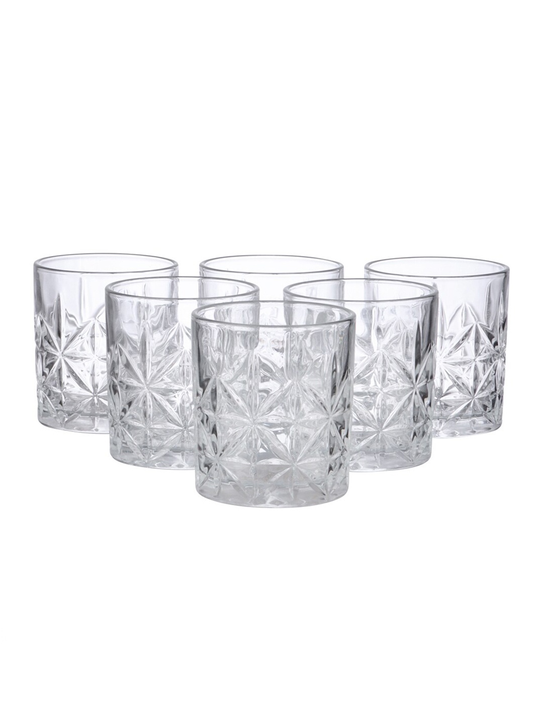 

ceradeco Transparent 6-Pieces Whiskey Glasses Set