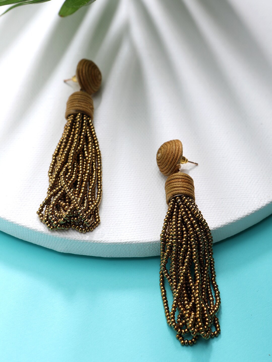 

STREET 9 Brown Contemporary Drop Earrings