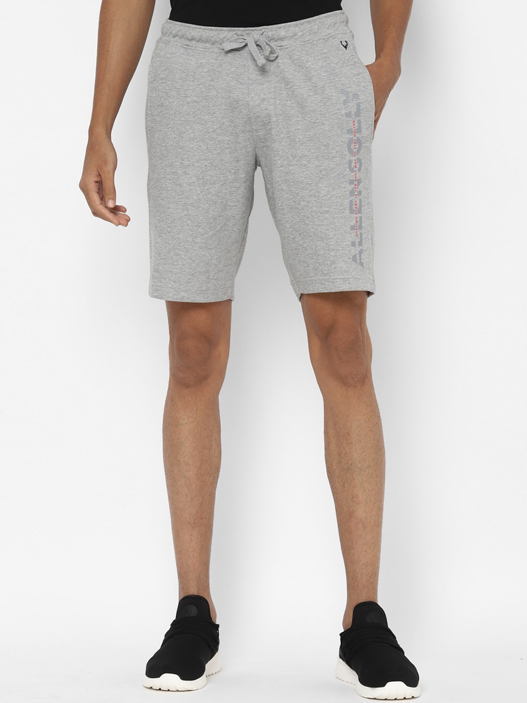 

Allen Solly Sport Men Grey Printed Slim Fit Regular Shorts