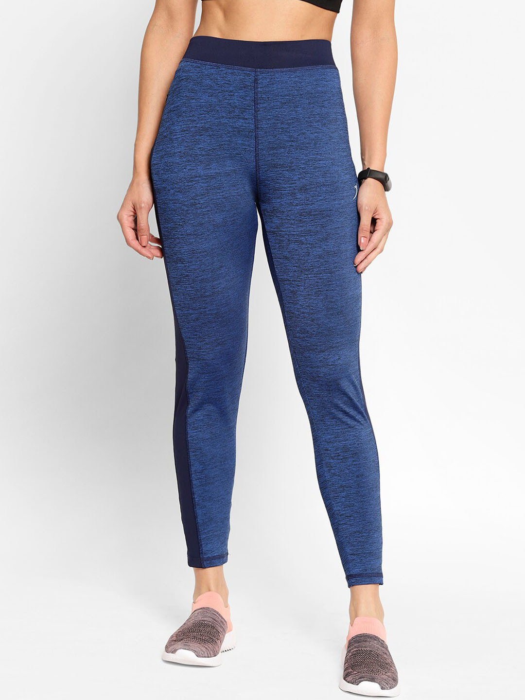 

SAPPER Women Blue Solid Slim-Fit Track Pants