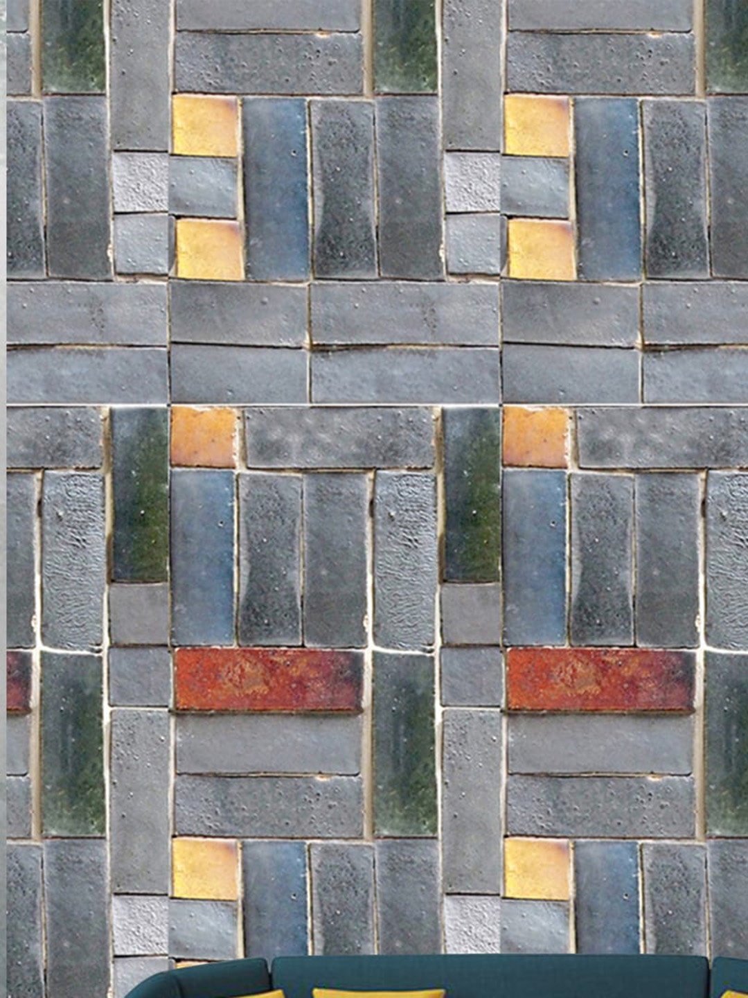 

Jaamso Royals Grey Antique Stone Brick WallPaper