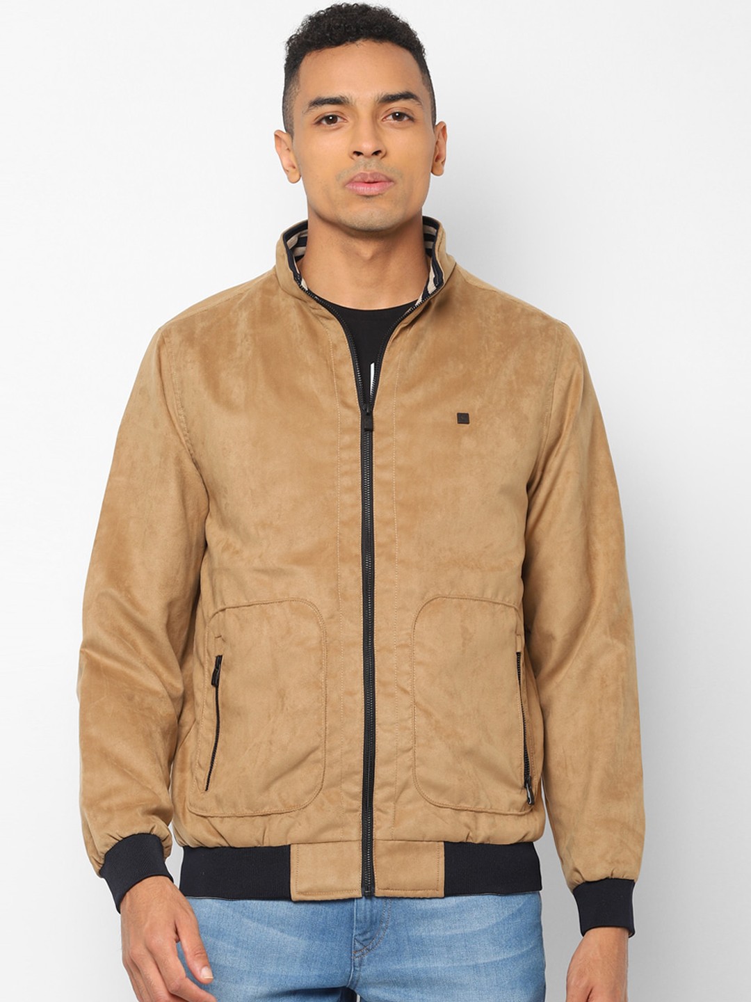 

Allen Solly Men Khaki Solid Bomber
