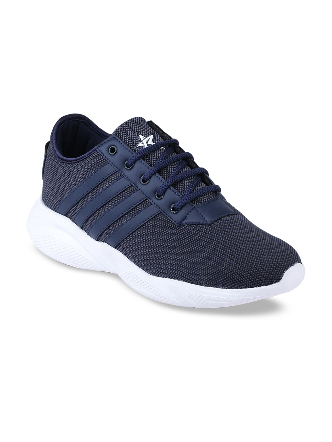 

REFOAM Men Navy Blue Woven Design Sneakers