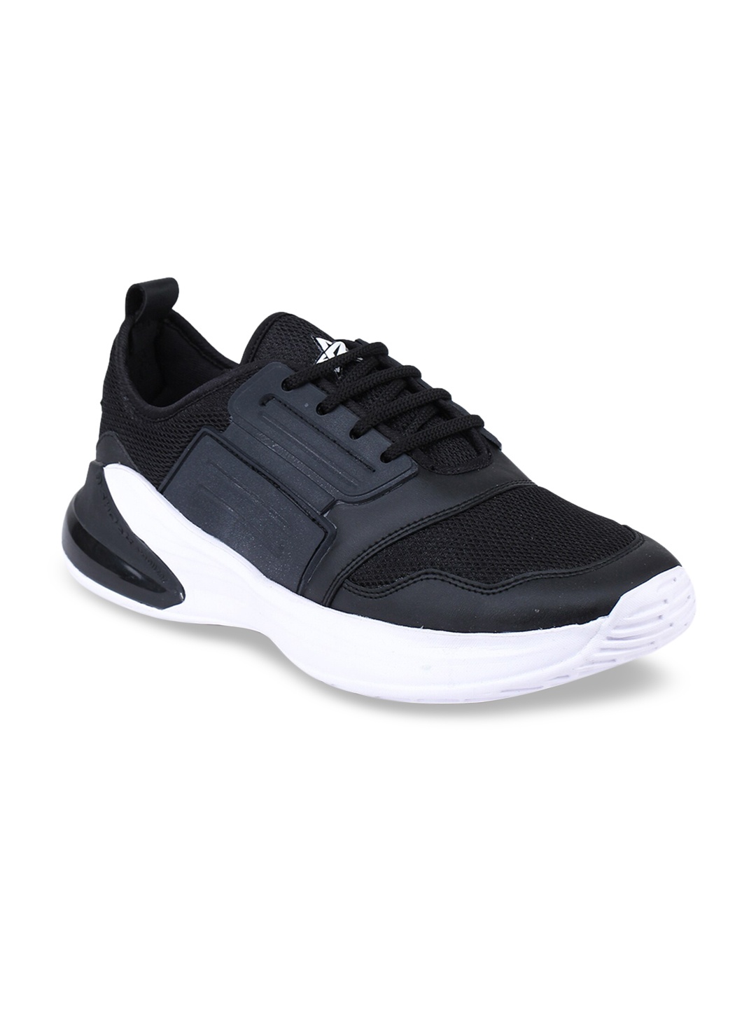 

REFOAM Men Black Mesh Running Shoes