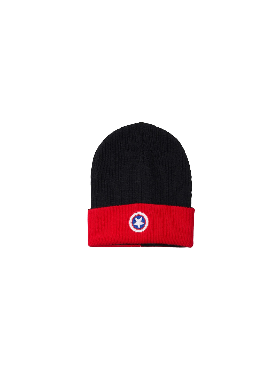 

Kids Ville Boys Black & Red Printed Beanie