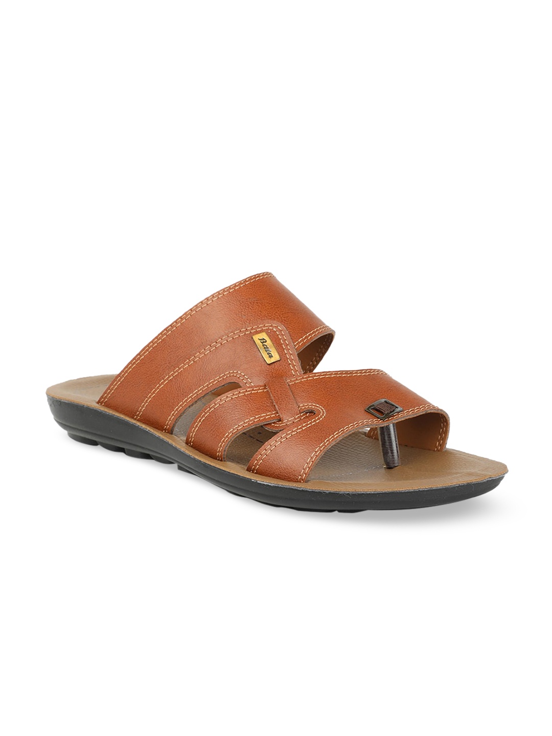 

Bata Men Tan Brown Comfort Sandals