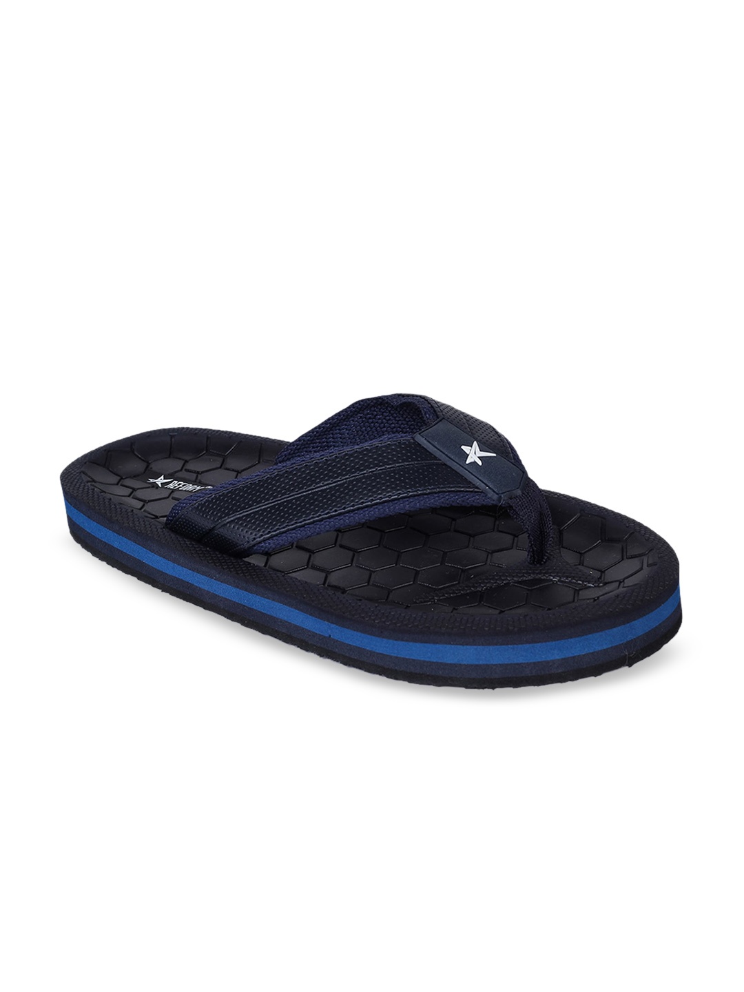 

REFOAM Men Navy Blue Solid Slip-On