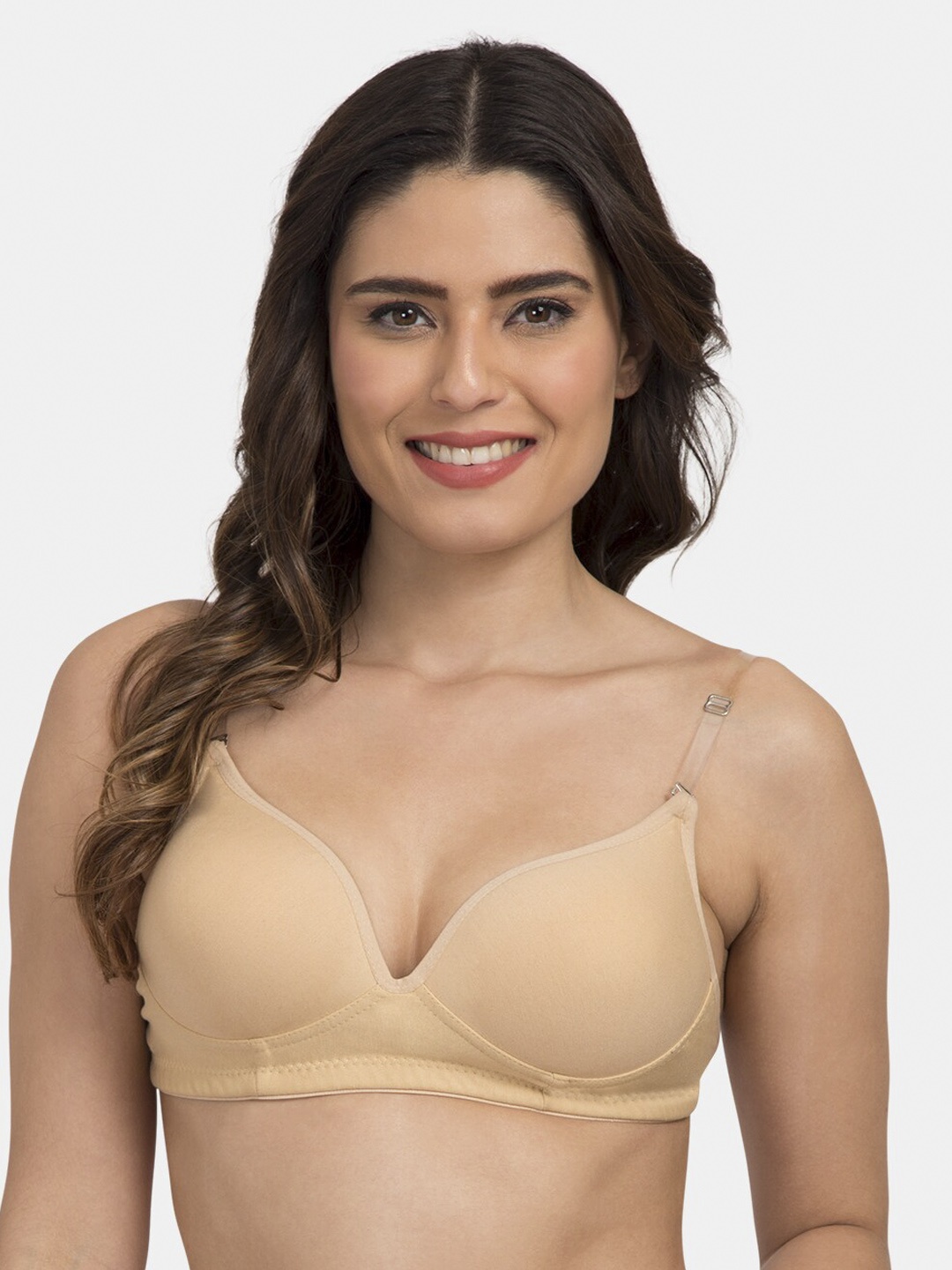 

Tweens Beige Solid Non-Wired Heavily Padded T-shirt Bra TW-915900-SK