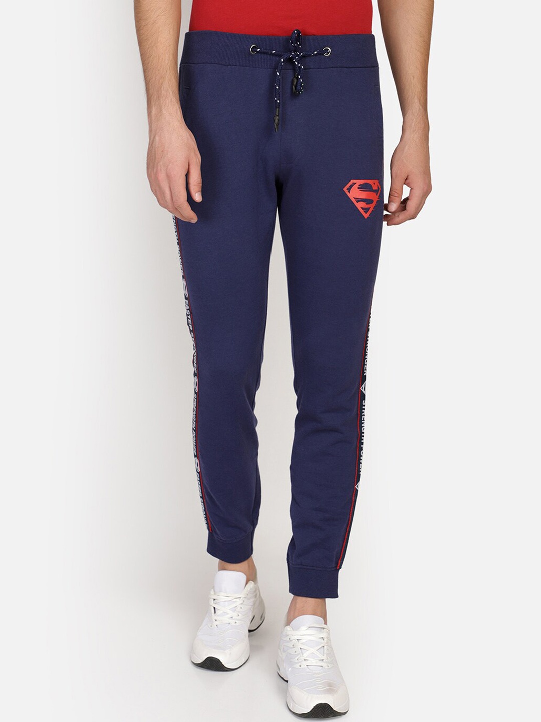 

Free Authority Superman featured Navy Joggers for Men, Navy blue