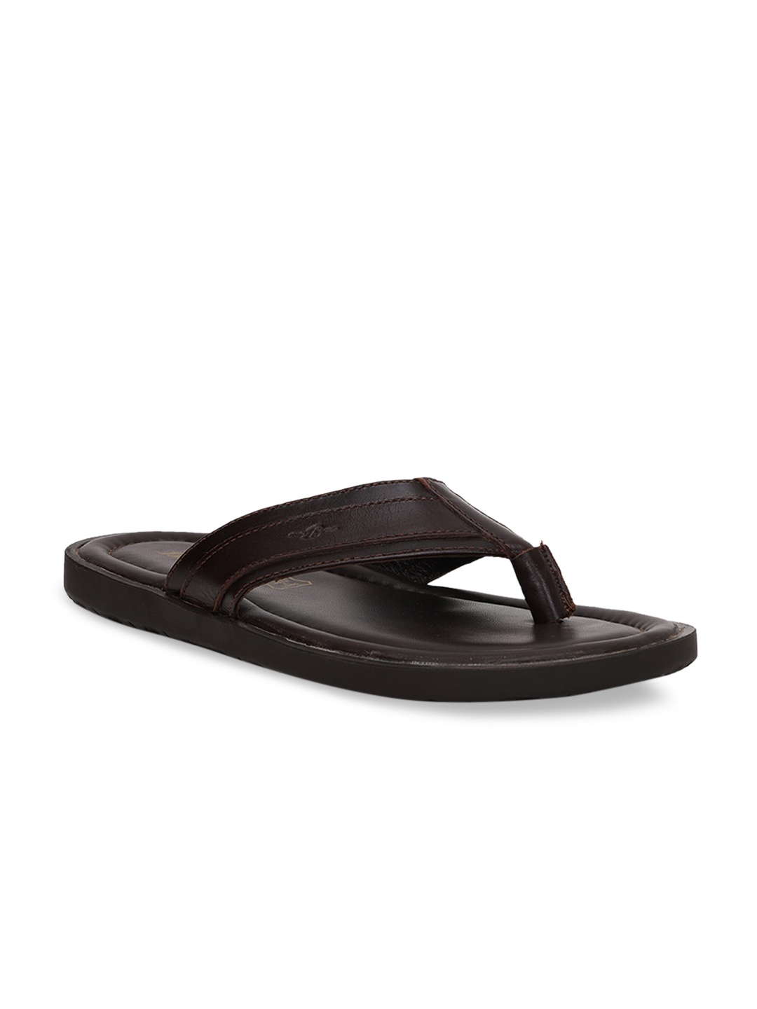 

Bata Men Brown Leather Comfort Sandals