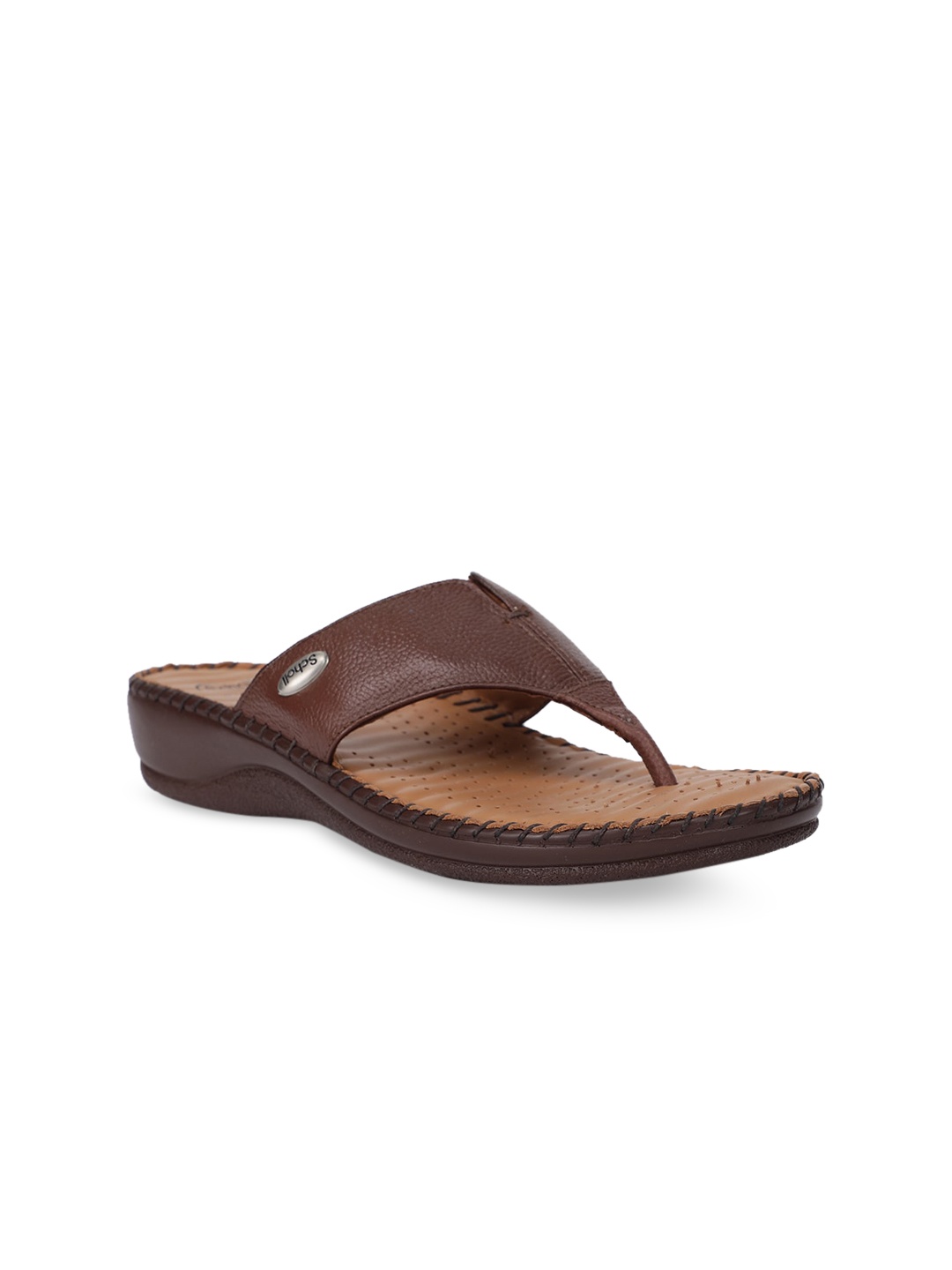 

Scholl Women Brown Solid Sandals