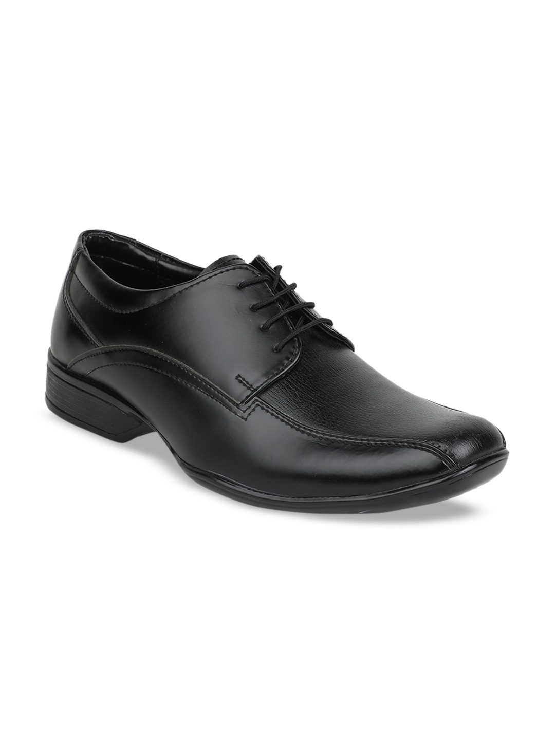 

Bata Men Black Solid Formal Derbys
