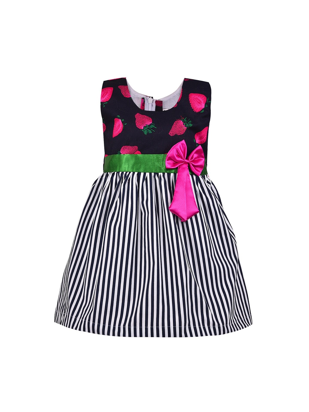 

Wish Karo Girls Pink Printed Fit and Flare Dress