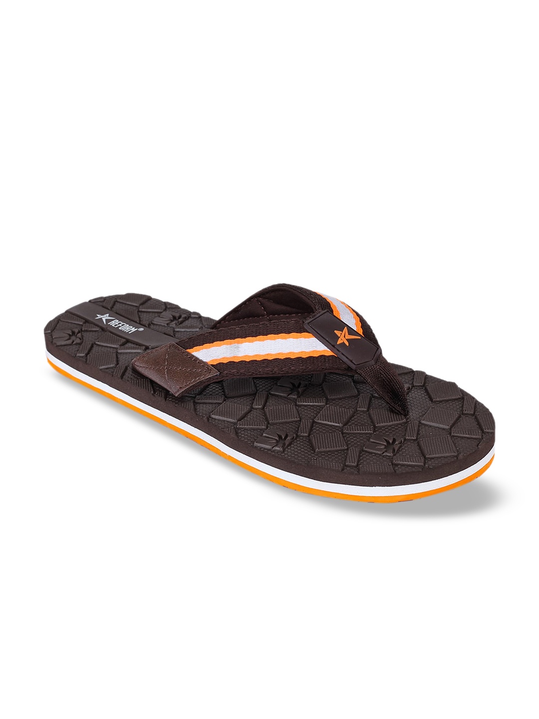 

REFOAM Men Brown Colourblocked Slip-On