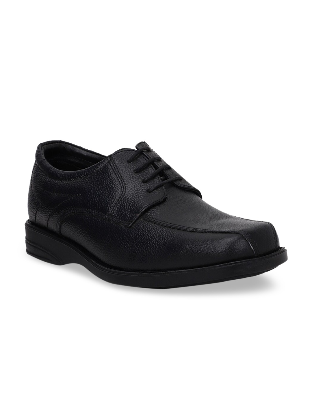 

Bata Men Black Solid Formal Derbys