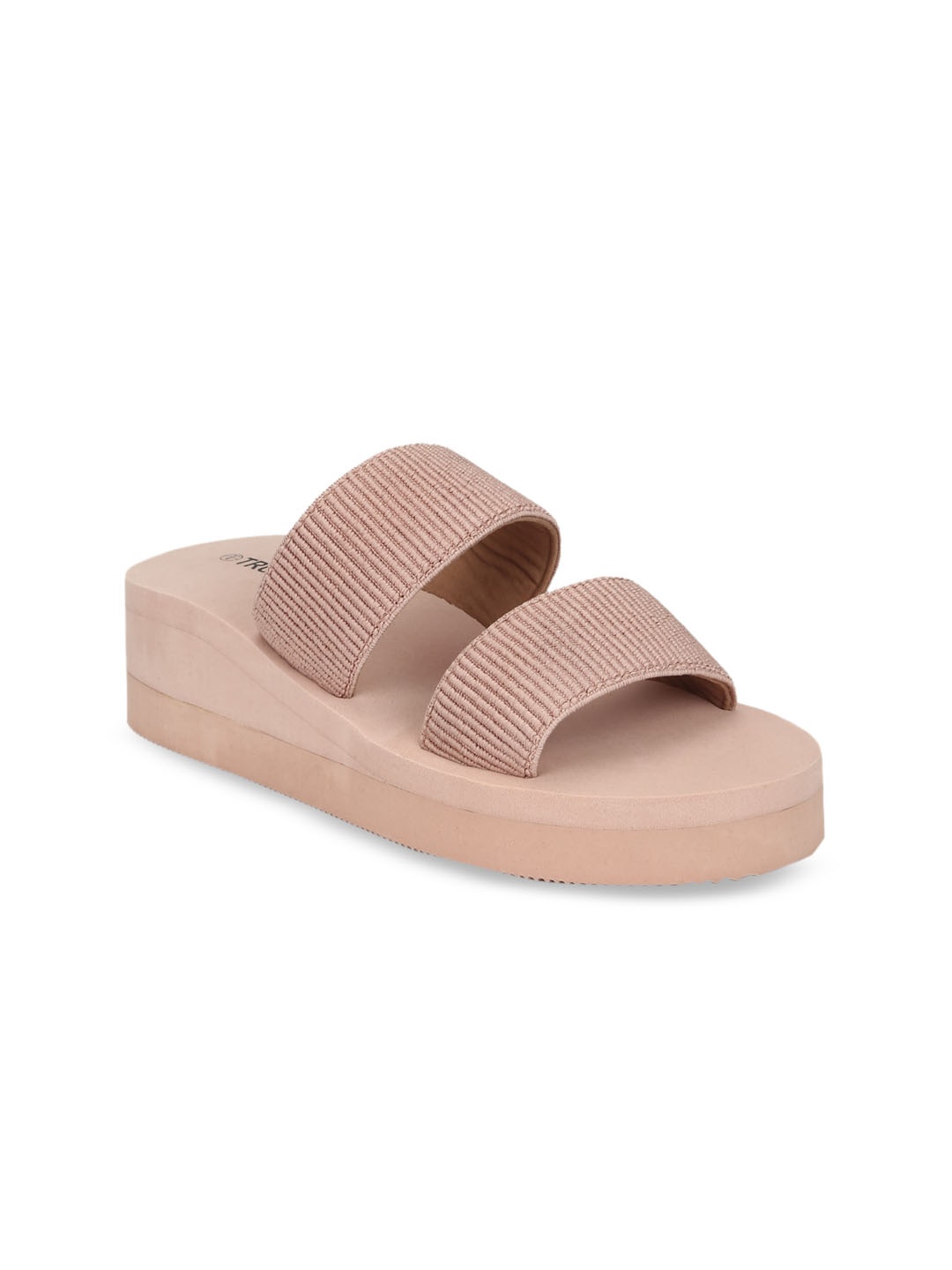 

Truffle Collection Women Nude-Coloured Solid Flatforms