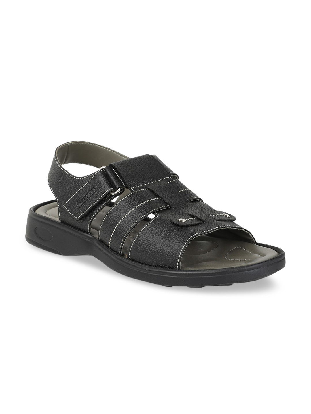 

Bata Men Black Comfort Sandals