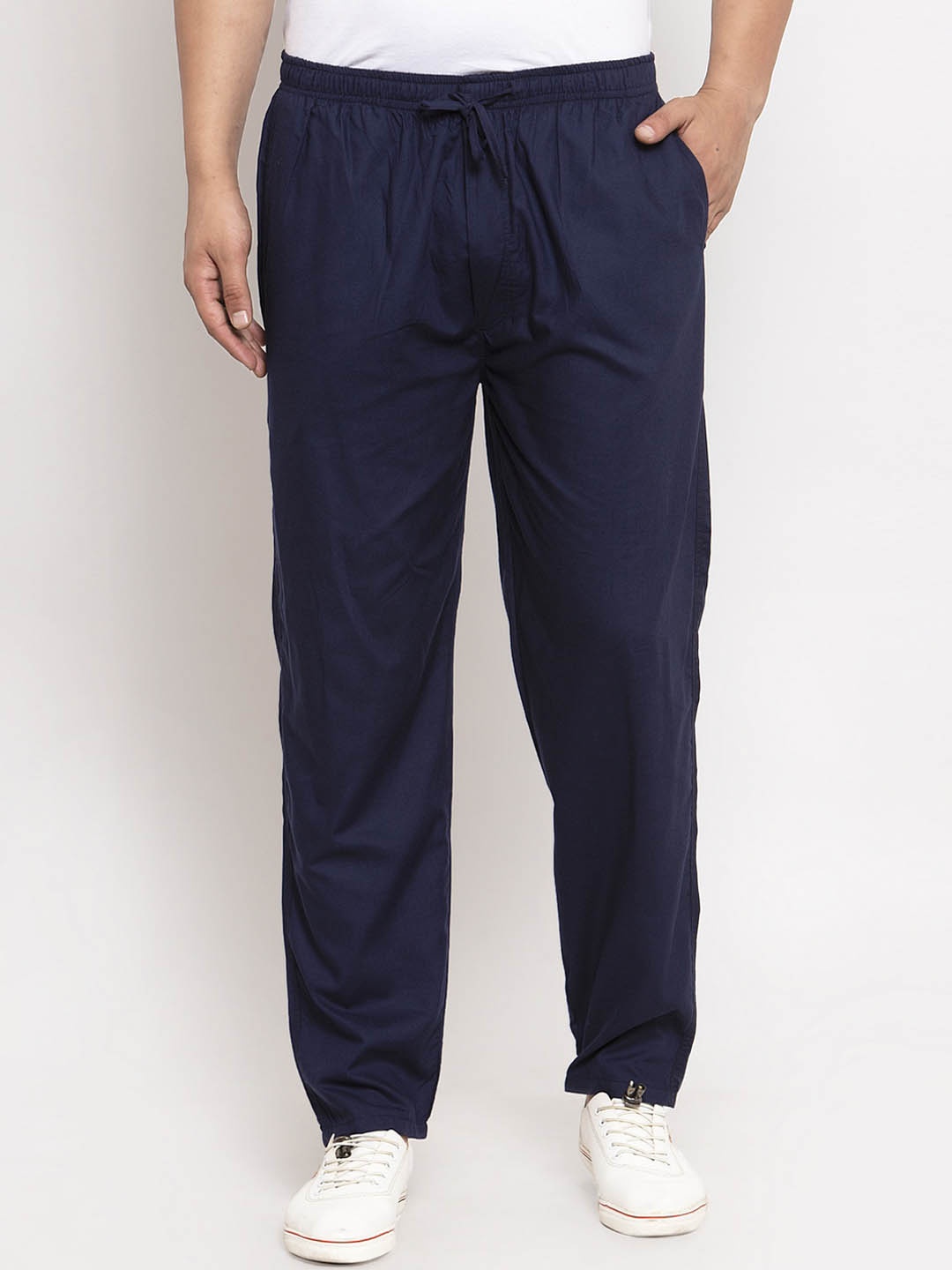 

JAINISH Men Navy Blue Solid Lounge Pants