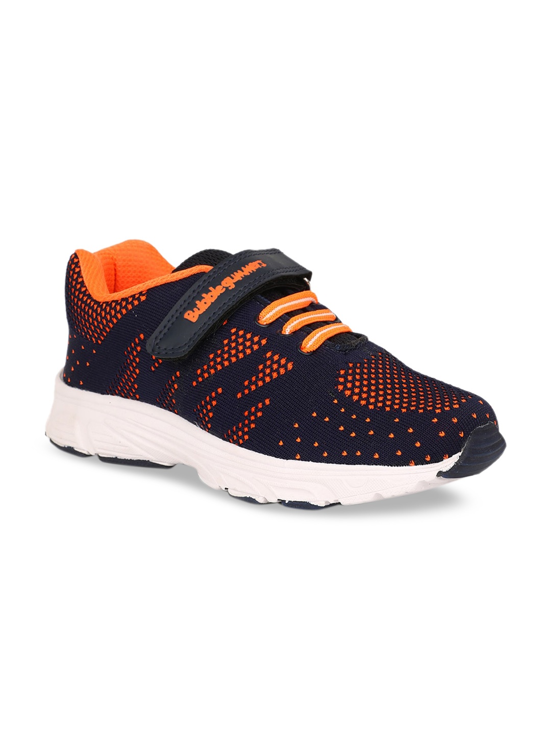 

Bubblegummers Boys Blue & Orange Woven Design Sneakers